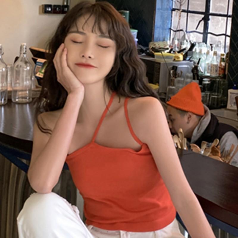 Áo Hai Dây Dệt Kim Thời Trang Cho Nữ