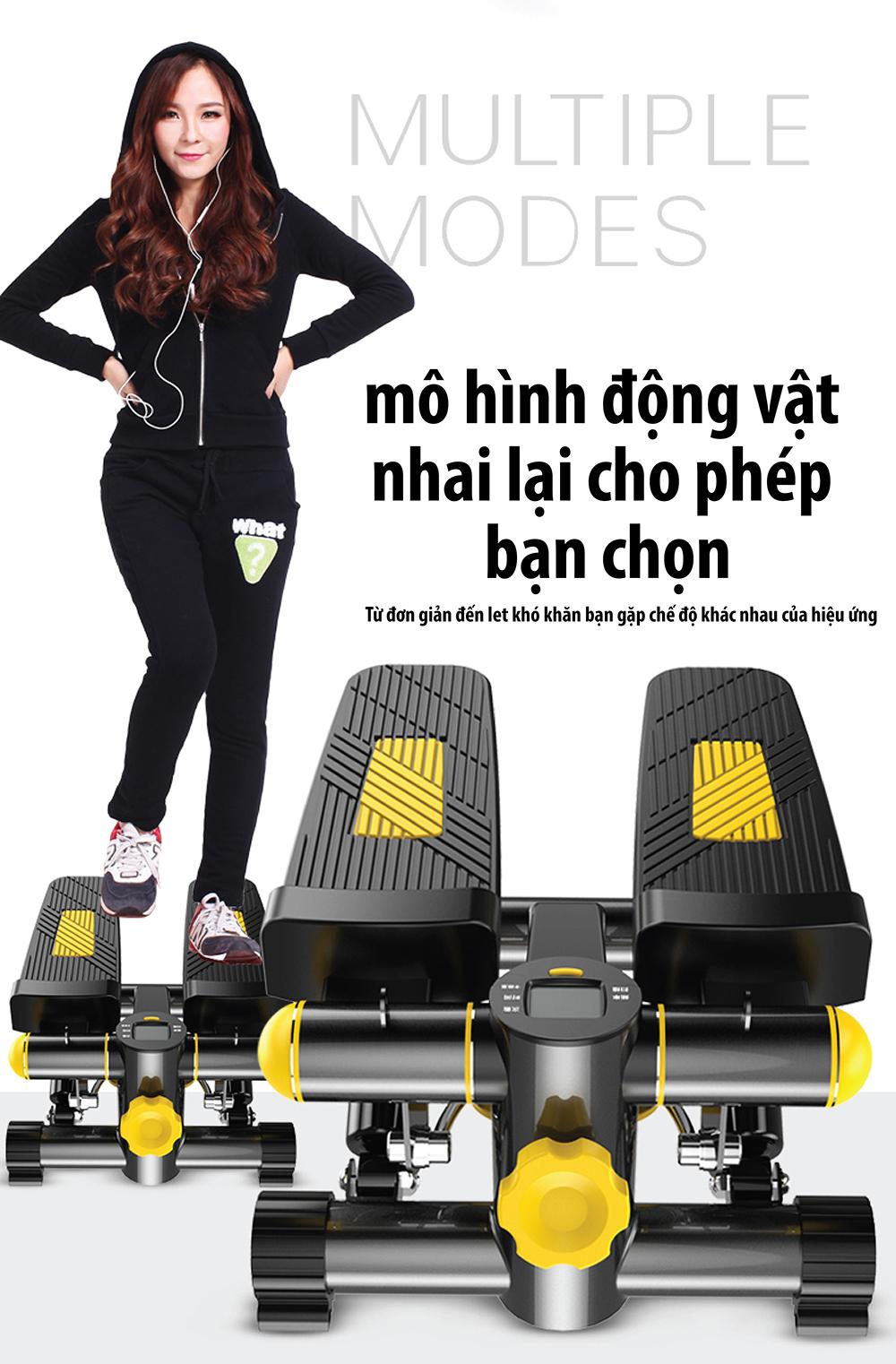 Máy Chạy Bộ Tại Chỗ - Mini Stepper YELLOW BG (hàng nhập khẩu)