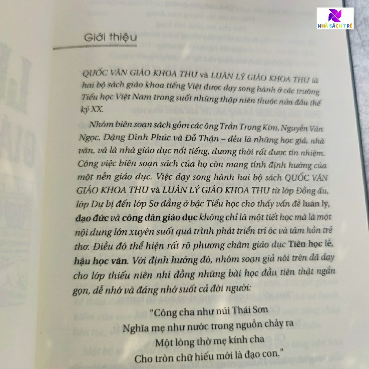 Luân Lý Giáo Khoa Thư (Tái Bản)