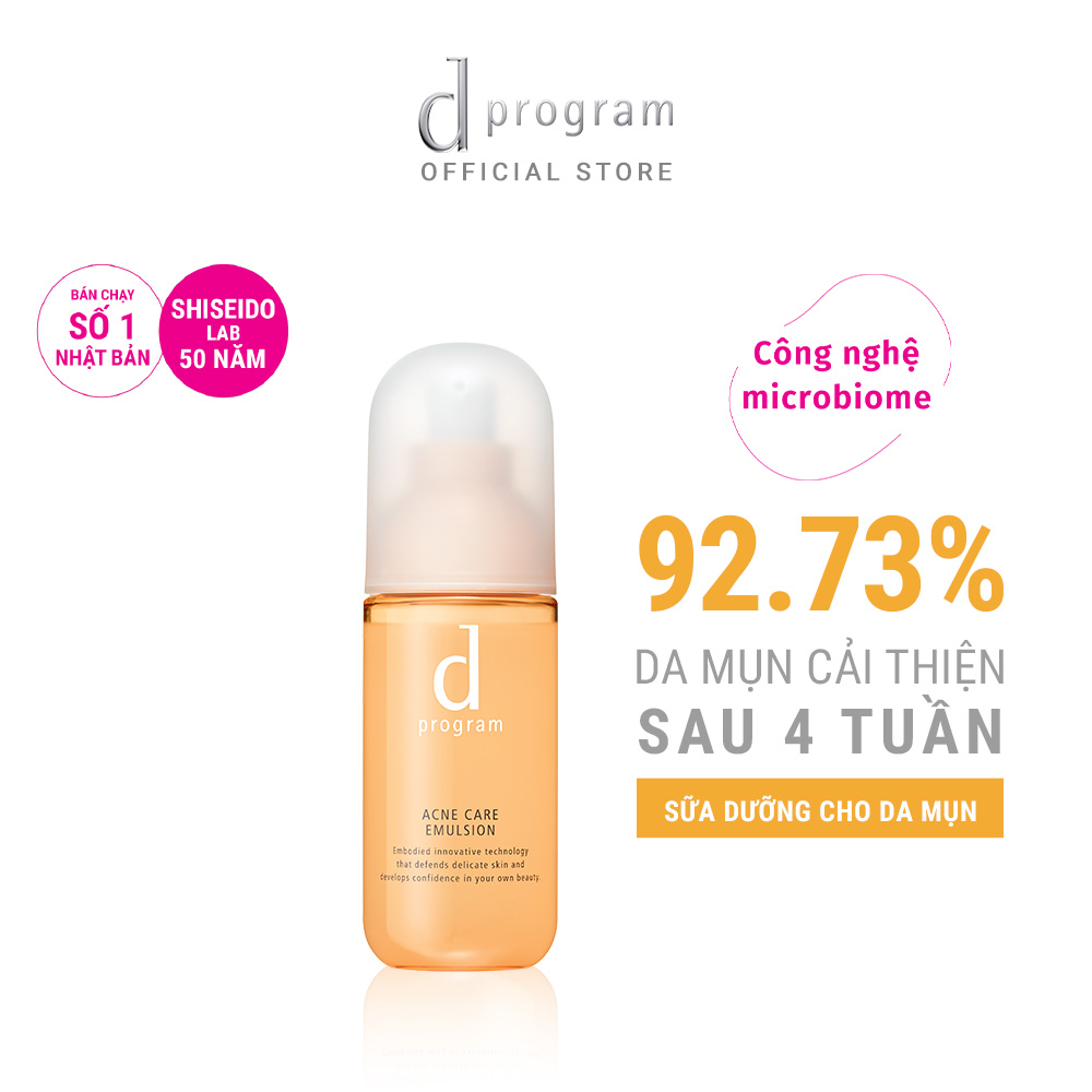 Sữa Dưỡng Cho Da Mụn Nhạy Cảm d program Acne Care Emulsion 100ml