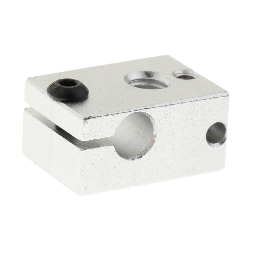 Aluminum V6 Printer Part Heater Block for Mk7 Mk8 Extruder