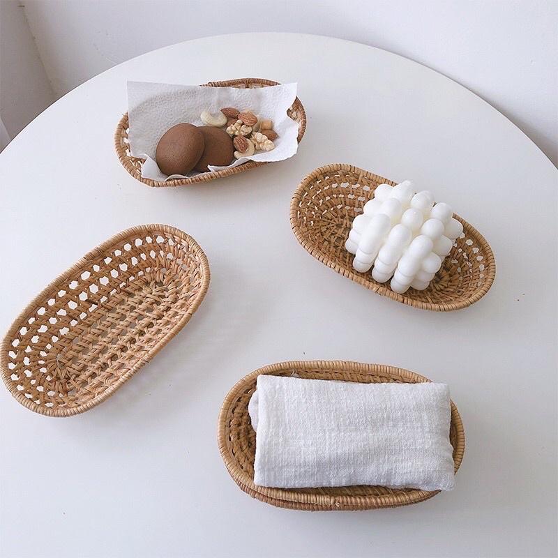 Giỏ mây đựng đồ đa năng size nhỏ.