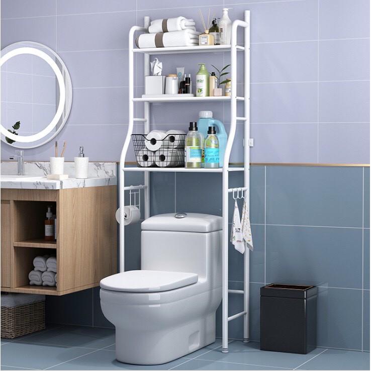 Kệ bồn cầu 3 tầng để sau bồn cầu, kệ nhà vệ sinh trên toilet, Kệ nhà tắm đa năng tiện lợi