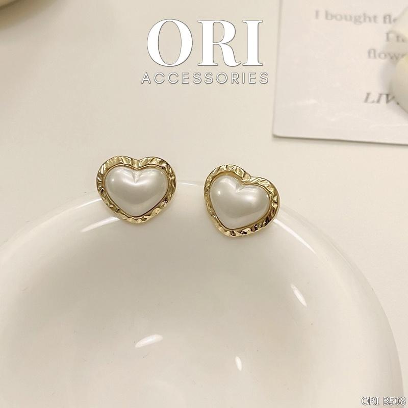 Bông tai nữ hình trái tim Giselle xinh xắn ORI ACCESSORIES B508