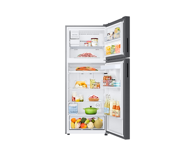 Tủ Lạnh Samsung Bespoke Ngăn Đông Trên 4 Chế Độ Optimal Fresh+ màu Trắng/Nâu 382L RT38CB6784C3SV - Hàng chính hãng