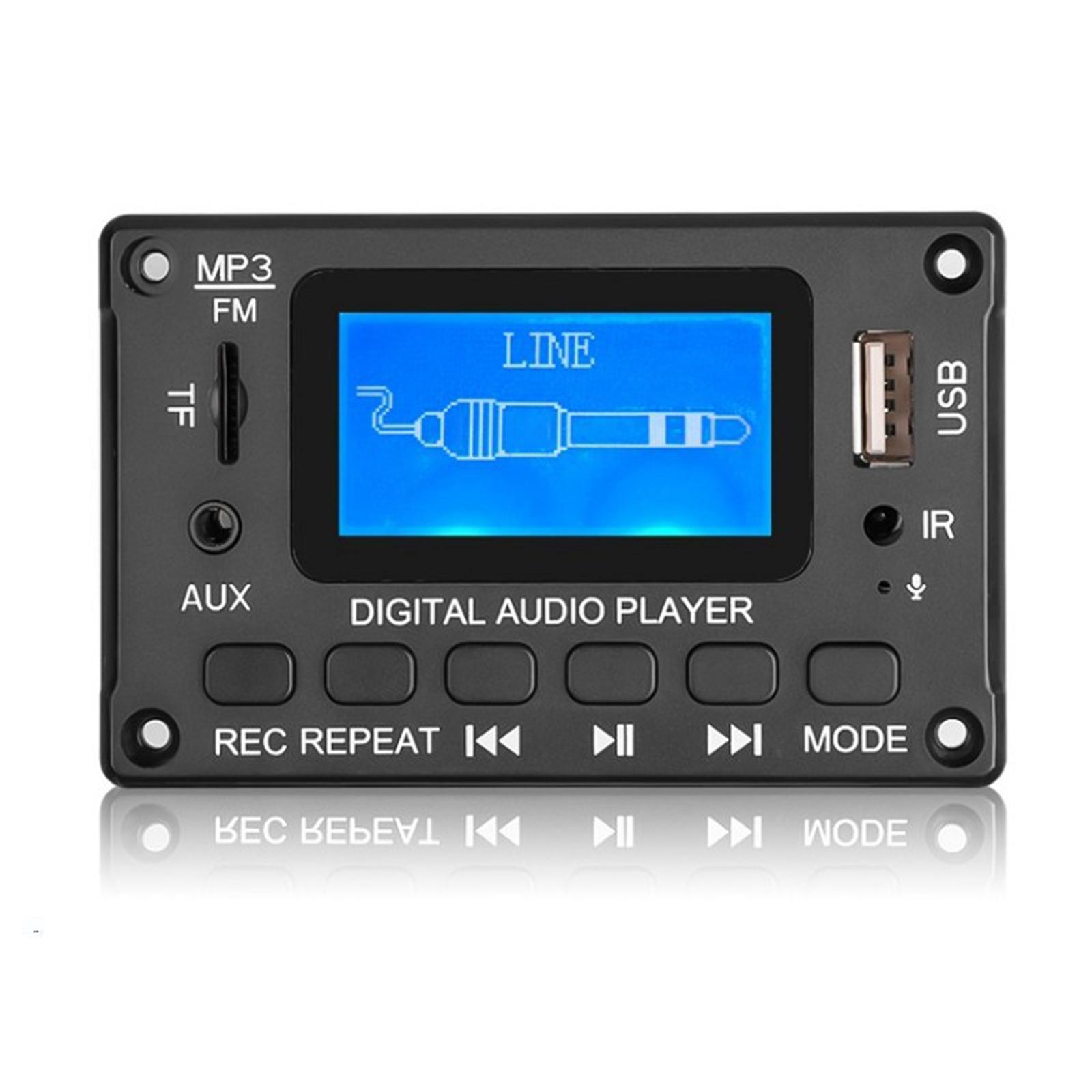 Bluetooth 5.0 MP3 Player Decoder Board Stereo Audio Amplifier Auto for Cars