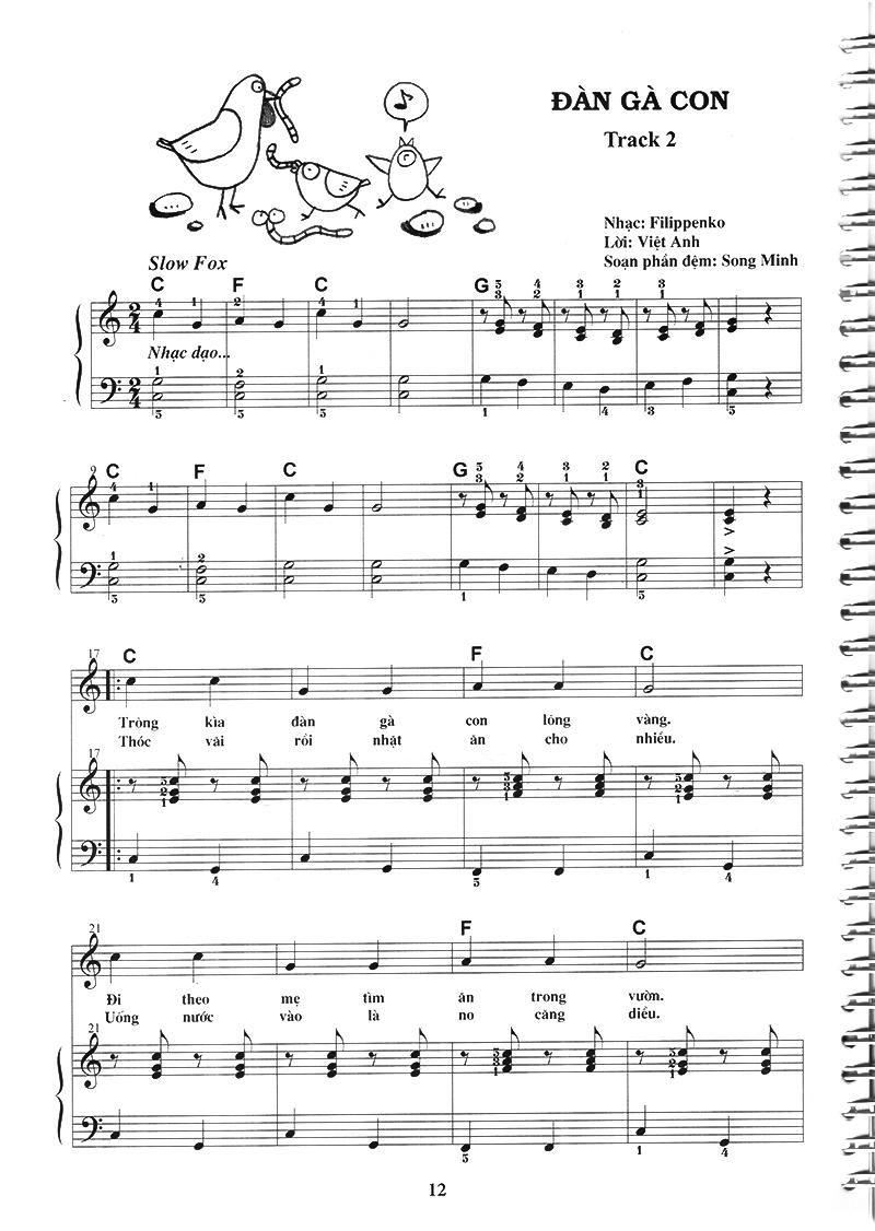 Sách Thực Hành Đệm Piano - Chủ Đề: Ca Khúc Thiếu Nhi (Phần 1)