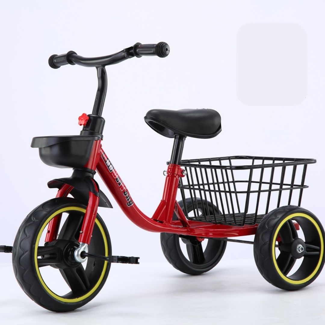 Xe đạp 3 bánh, xe đạp trẻ em có giỏ đồ lớn đằng sau đủ màu cho bé