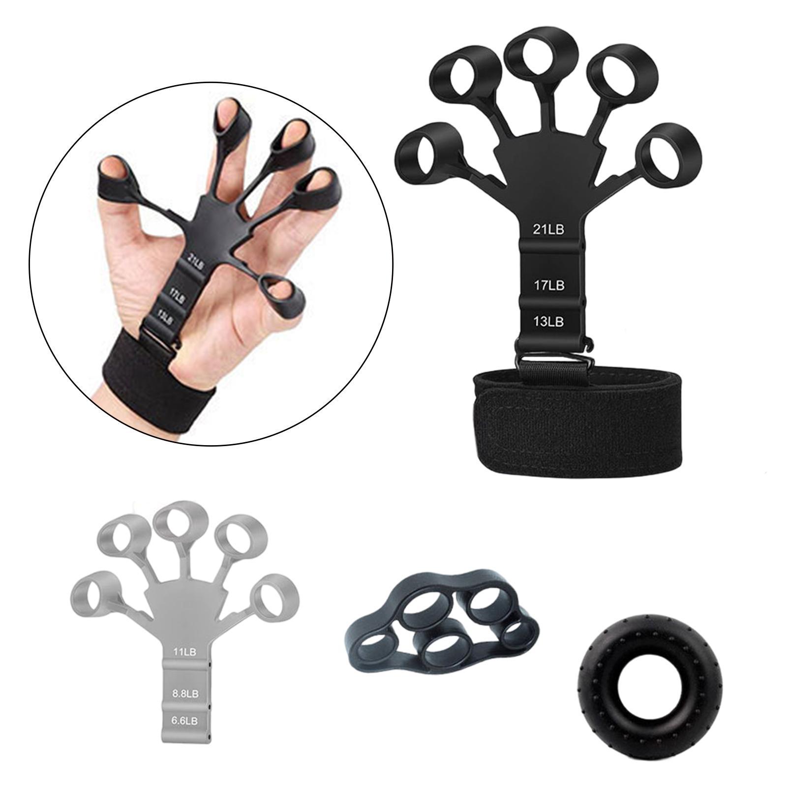 Hand Grip Strengthener Set Hand Grip Trainer 3Pcs Finger Exerciser Stretcher