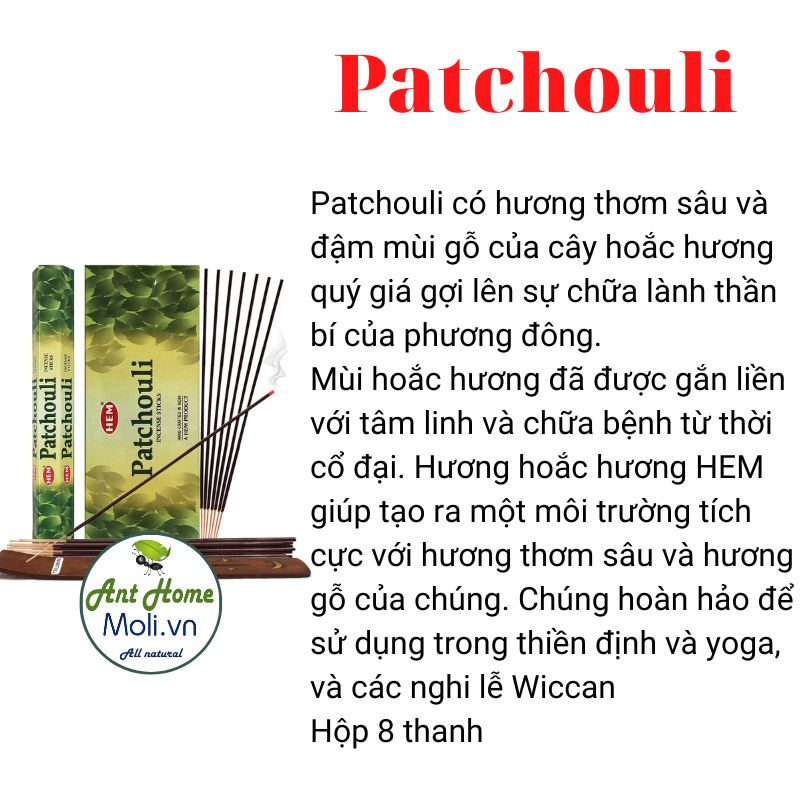 Bộ sưu tập hương nhang HEM các hương thơm cỏ cây hoa lá