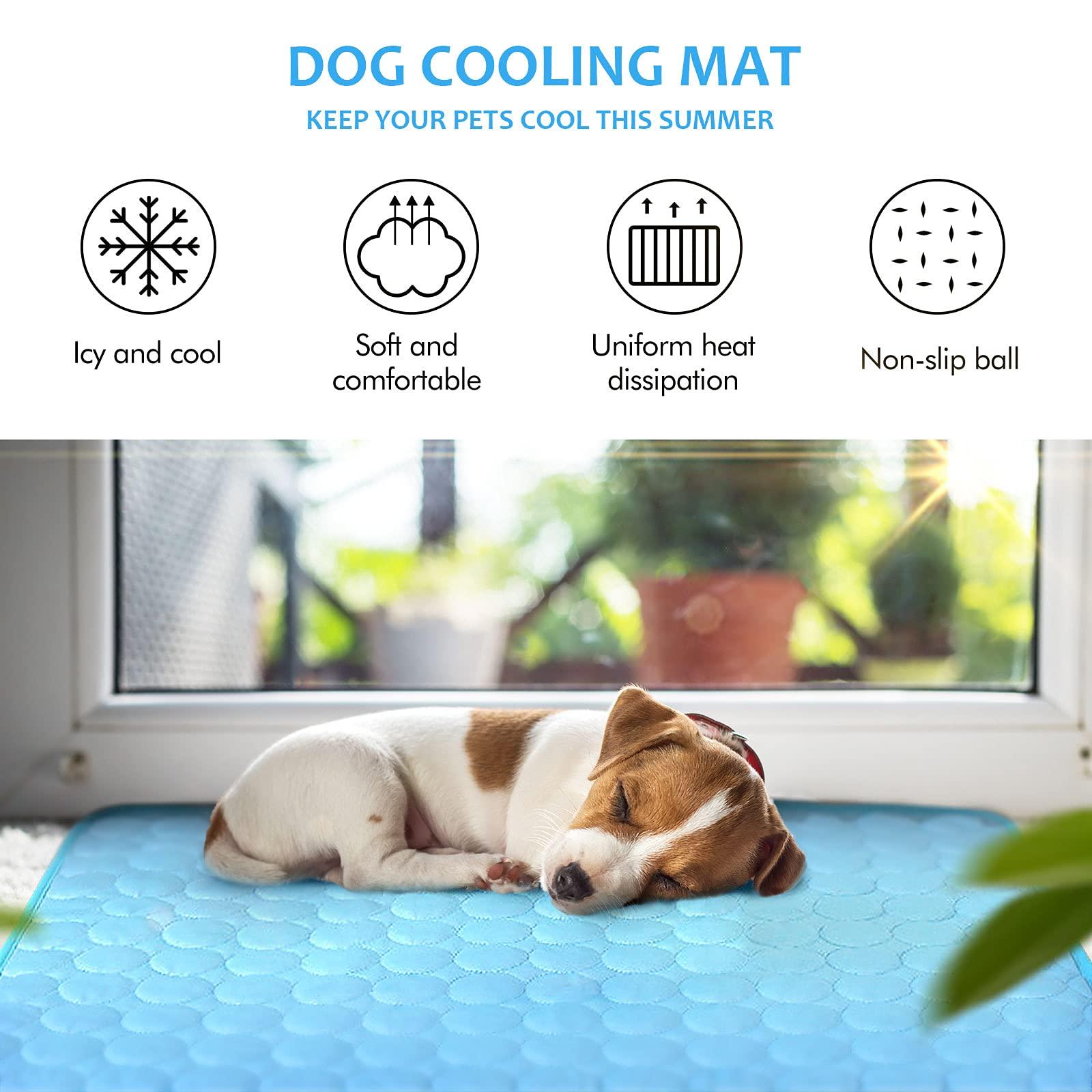 Làm mới thảm Chó đệm đệm Chó Fres Break Cut Cat Cot Cot Cover Cover Cold Basket Panel Chó cho mùa hè trong Vật liệu Multifoncitonnel