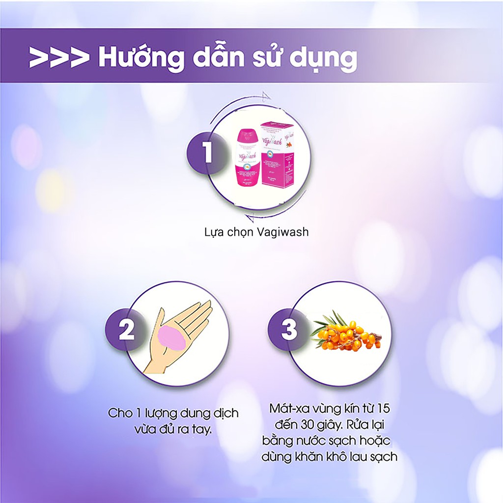 Nhũ dịch vệ sinh phụ nữ Vagiwash khử mùi hôi, duy trì độ ẩm, hỗ trợ sức khỏe phụ khoa (Hộp 100ml)