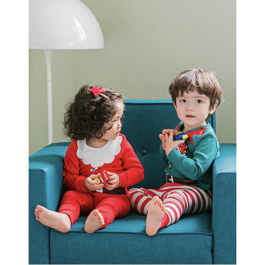 BỘ NOEL BÉ TRAI NỘI ĐỊA HÀN, CHẤT THUN COTTON ORGANIC