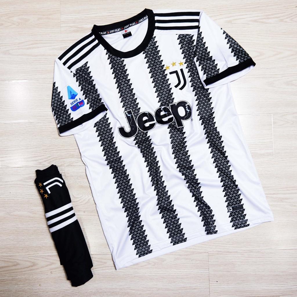 Bộ quần áo đá banh Sao Việt CLB Juventus 2022 - 2023 (mát mẻ, co giãn, thấm hút mồ hôi tốt)