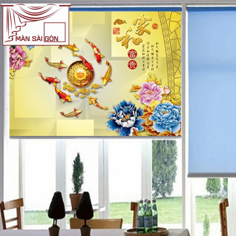 Rèm cuốn in tranh 3D MCT-70 - Ngang 1m