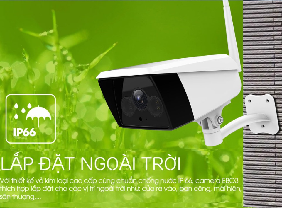 Camera IP WIFI Ebitcam EBO3 - 2MP Hàng chính hãng (TẶNG THẺ 32GB)