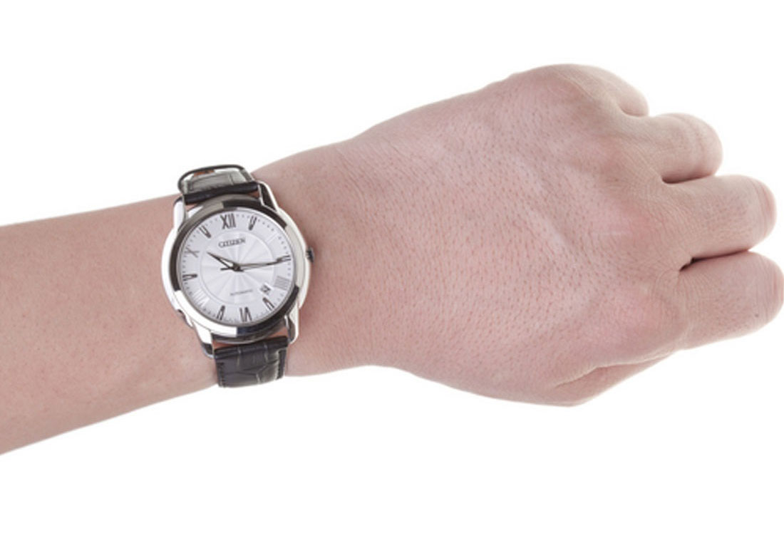 Đồng Hồ Nam Citizen Dây Da NB0030-01A - Mặt Trắng