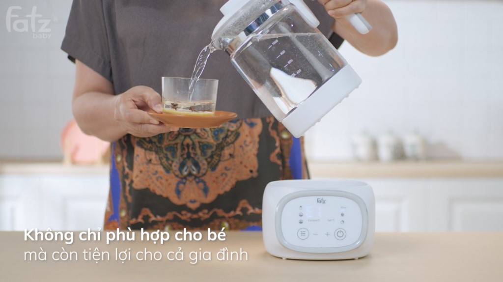 MÁY ĐUN NƯỚC VÀ HÂM NƯỚC PHA SỮA ĐIỆN TỬ FATZ BABY QUICK 9 FB3526TN