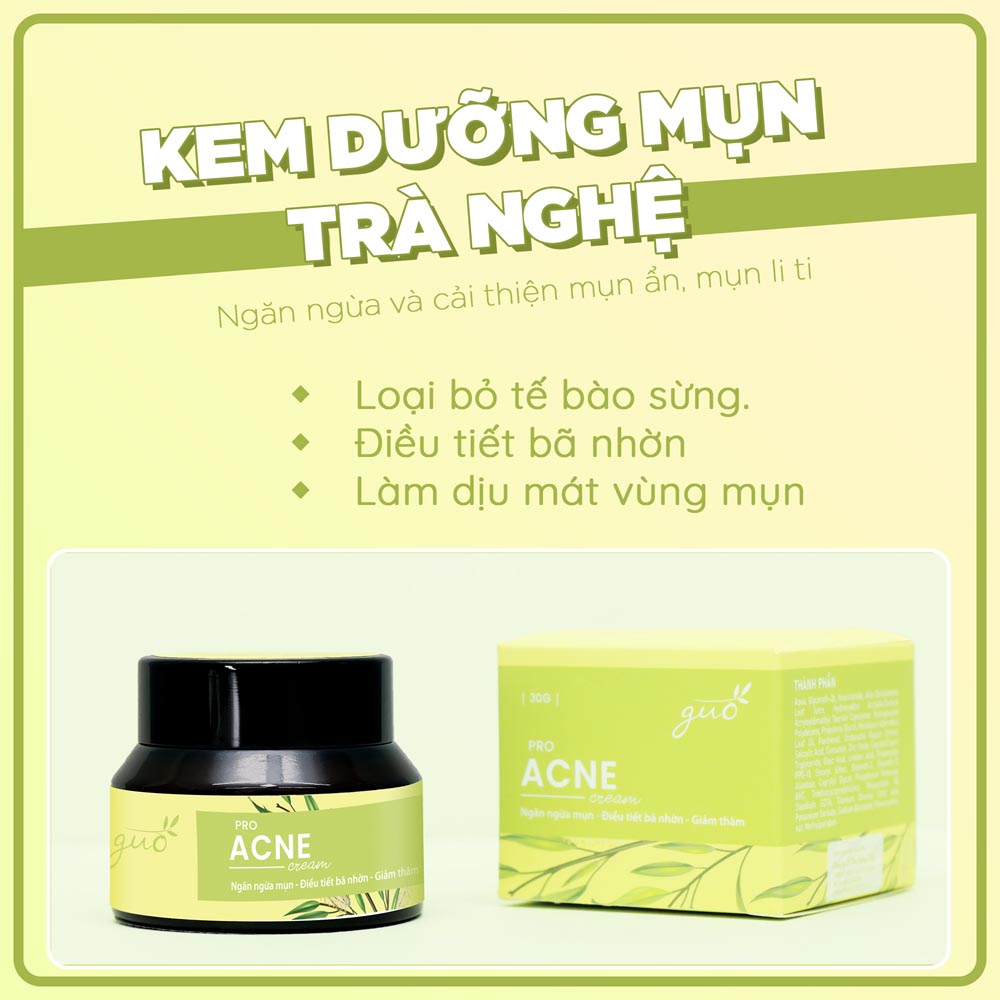 Kem mụn tràm trà nghệ GUO 30g