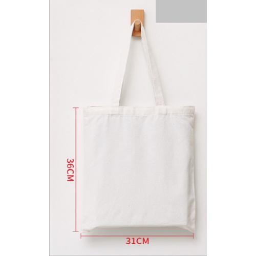 Túi vải Bố Túi xách Túi vải Canvas trơn Có khóa và không khóa kéo Kích thước Cao 36cmx Rộng 31cm