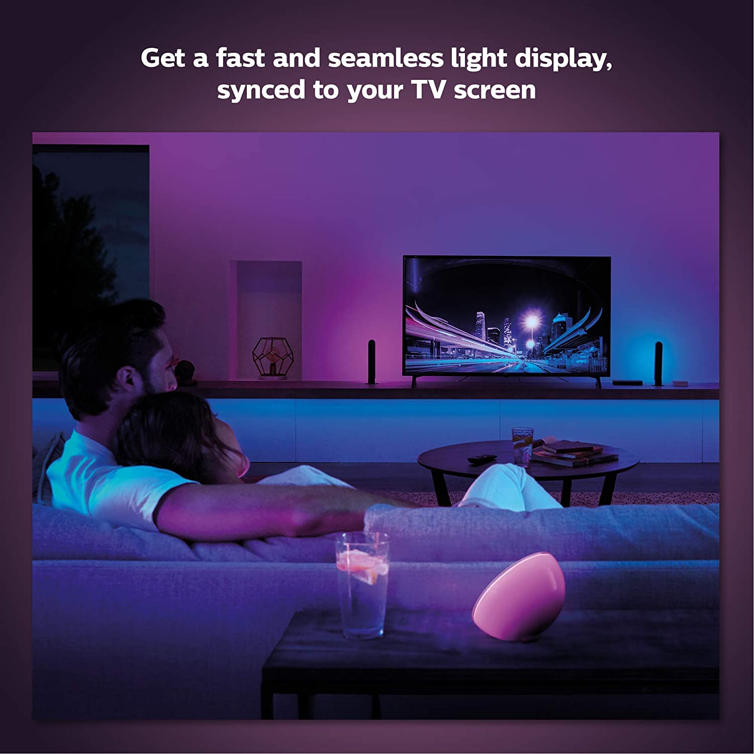 Philips Hue Play HDMI Sync Box –  Thiết bị đồng bộ âm thanh, ánh sáng với TV - Hàng Nhập Khẩu