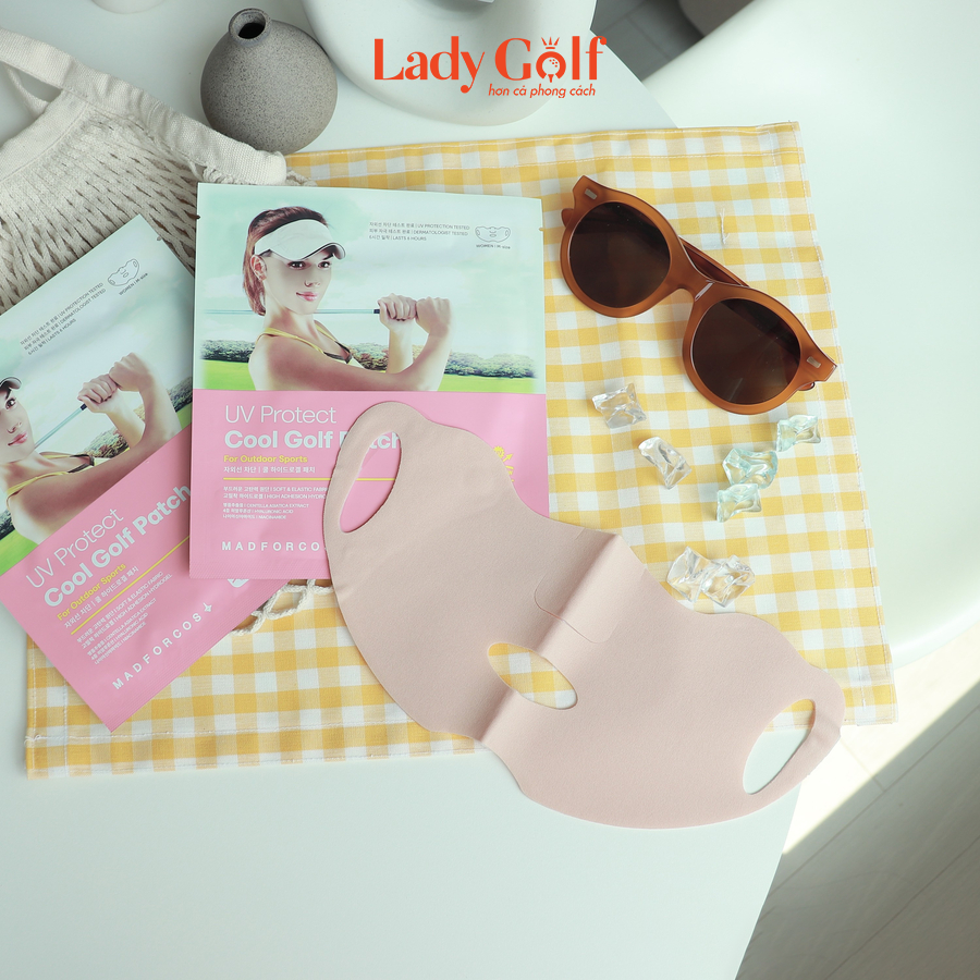 Mặt nạ golf nữ chống nắng, ngăn chặn tia UV GOLF PATCH - Hàn Quốc - Hộp 5 miếng