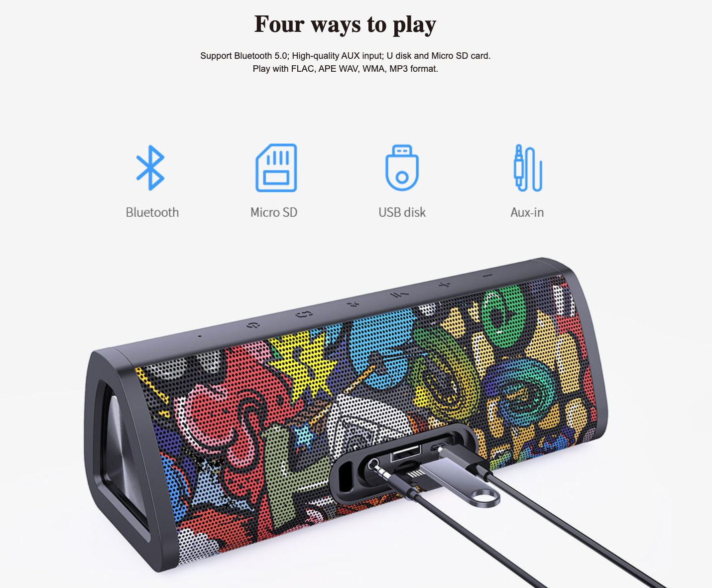 Loa Bluetooth Mifa A10+ Super Bass ( Phiên Bản Nâng Cấp MIFA A10) - Hàng Chính Hãng