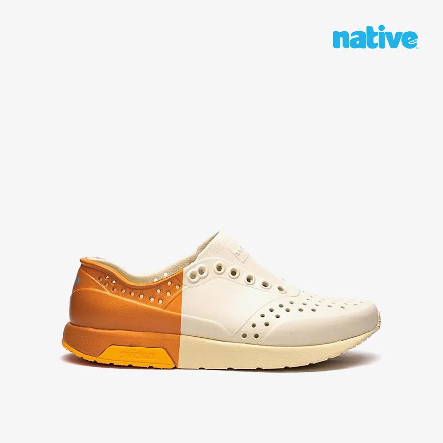 Giày Lười Unisex NATIVE Lennox Block - Bone White/ Bone White/ Dart Yellow/ Desert Block - 41.5