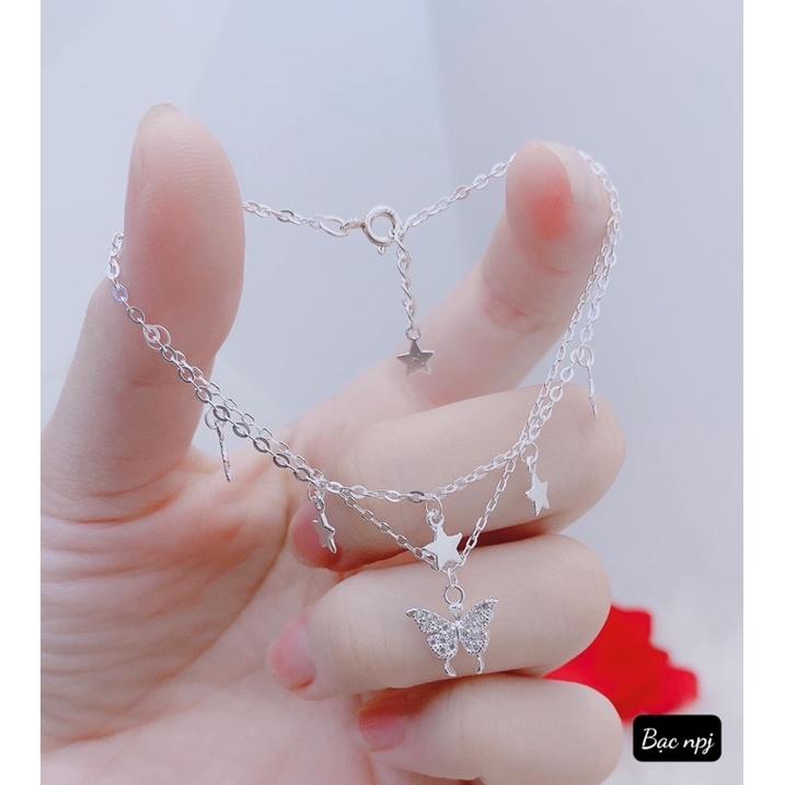 Lắc tay hồ điệp chập đôi, Vòng tay nữ Bạc Ta - bạc npj