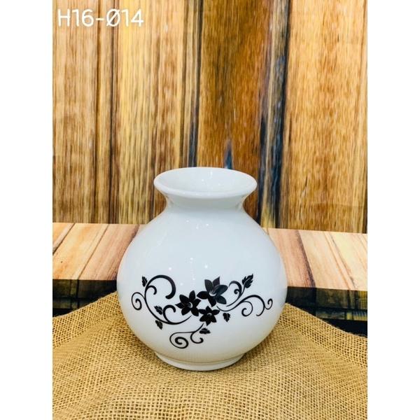 Các mẫu bình cắm hoa mini, men sứ xương. Gốm sứ Bát Tràng.