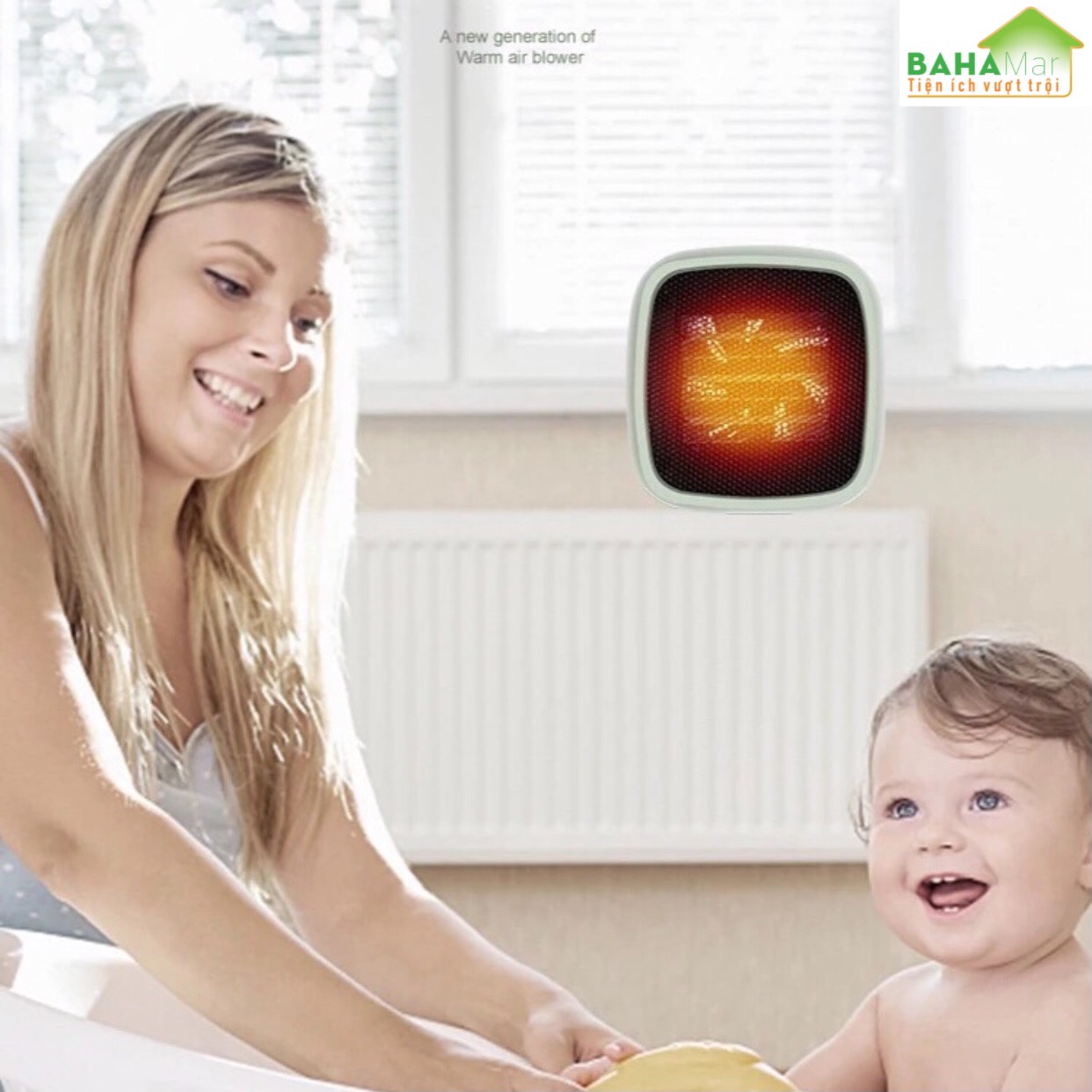 MÁY QUẠT SƯỞI PTC ĐỂ BÀN MINI ẤM ÁP MÙA ĐÔNG "BAHAMAR" Ứng dụng: Trong Gia Đình, Phòng Khách, Phòng làm việc, nhà