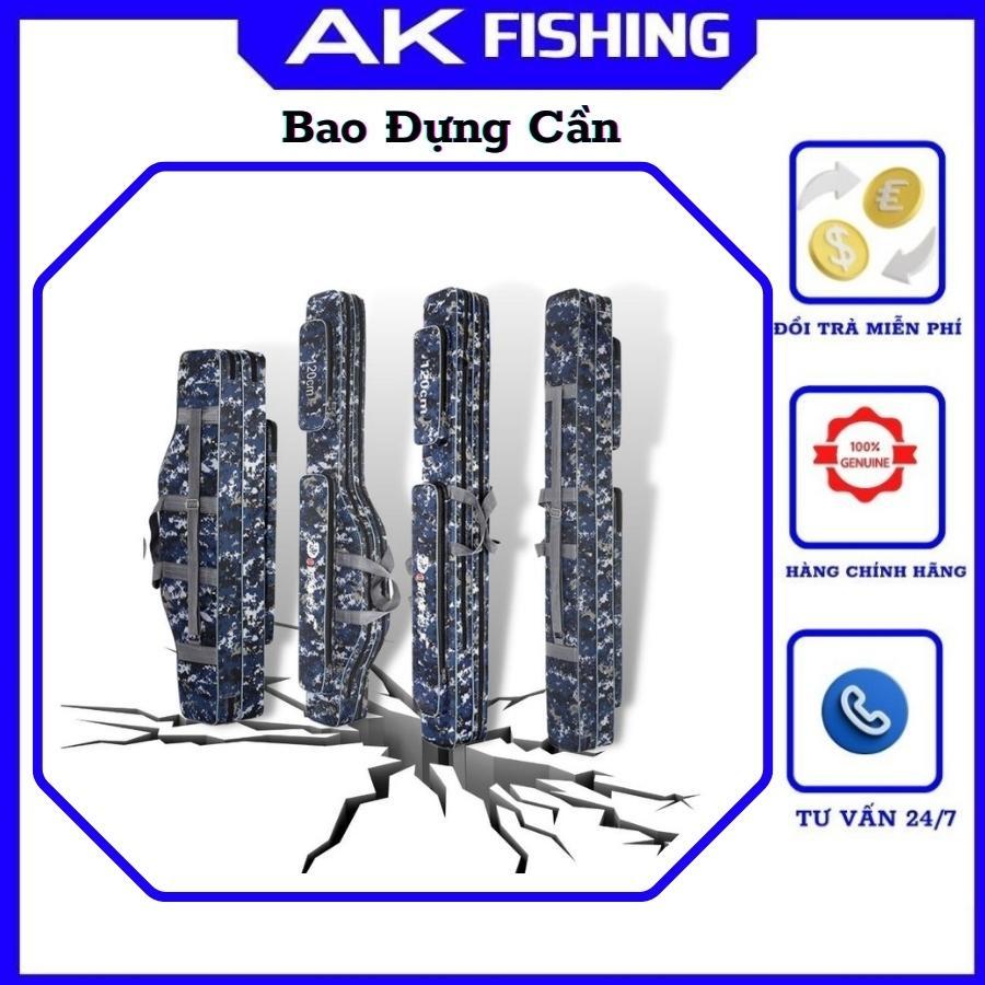 Túi đựng cần câu cá, bao đựng cần câu đa năng 2 ngăn dài 80-120cm màu dàn di cao cấp PK-9 hình dáng đẹp  chất lượng