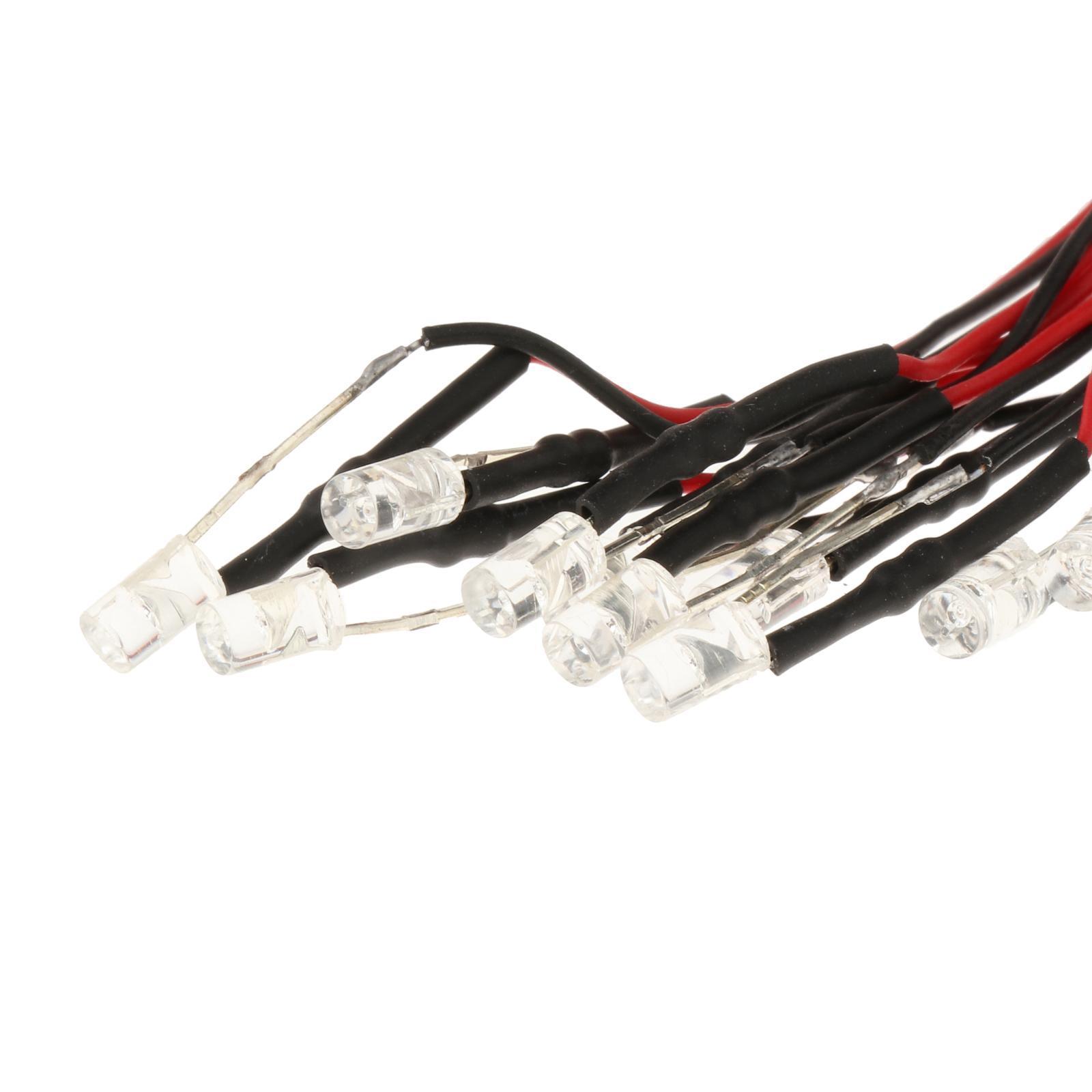 3mm Pre Wired LED DC 3-6V Mini Miro Lights Diodes DIY Model/
