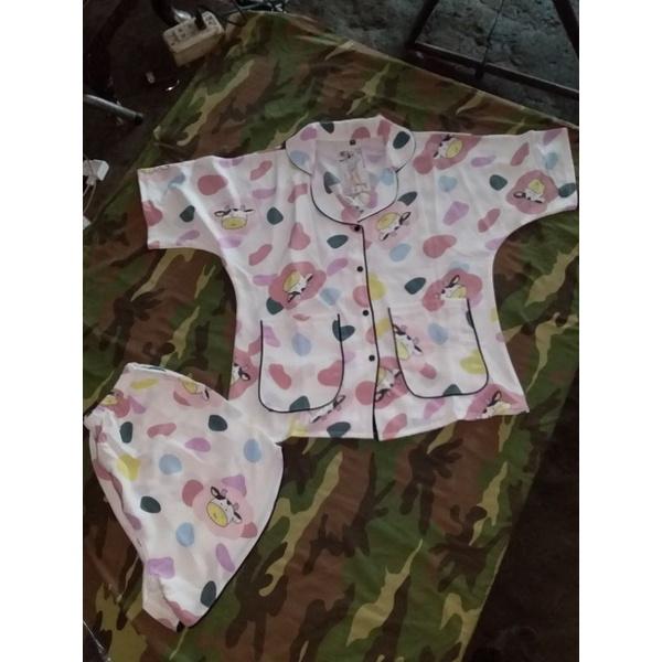 Lụa đùi 3 màu y hình, set đồ mặc nhà, pijama dễ thương