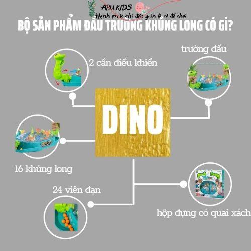 Khủng long đại chiến DINO / Đồ chơi trẻ em khủng long tương tác hấp dẫn