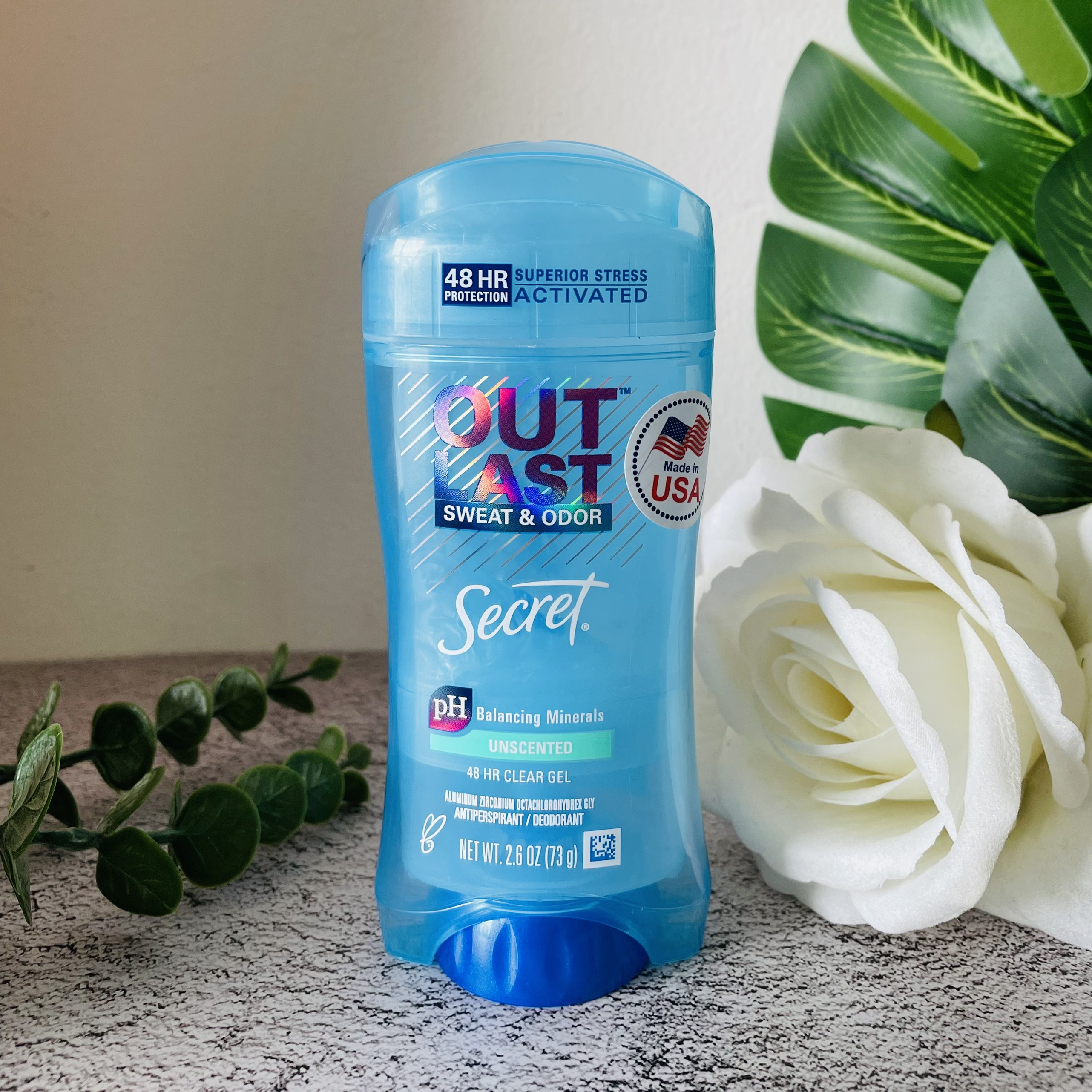 Lăn Khử Mùi Nữ Secret Unscented 48HR Clear Gel 73G Hàng Nhập Mỹ