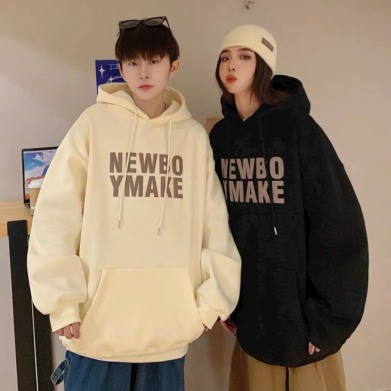 Áo hoodie cặp đôi nam nữ unisex form rộng dáng đẹp trẻ trung, Áo Hoodie Basic phong cách đơn giản hiệu quả hàn quốc