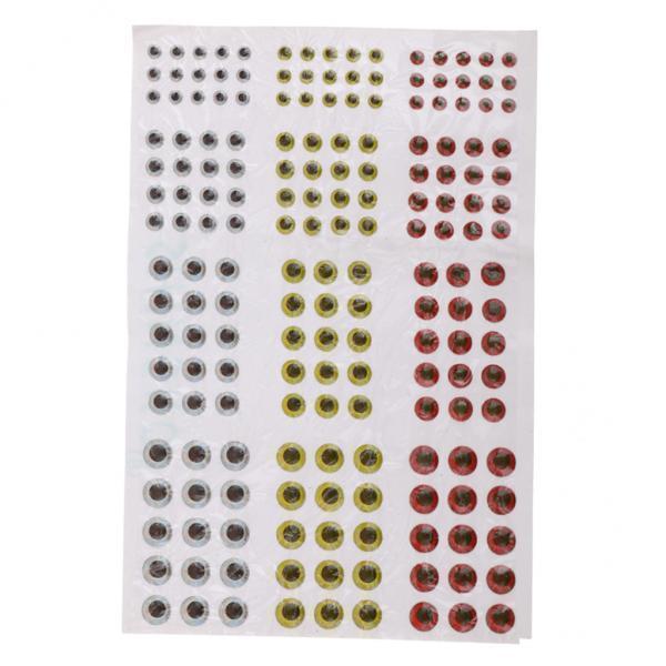 4-7pack 183Pcs Mixed Size 3/4/5/6mm Fishing Lure Eyes for Fly Tying Jigs Craft