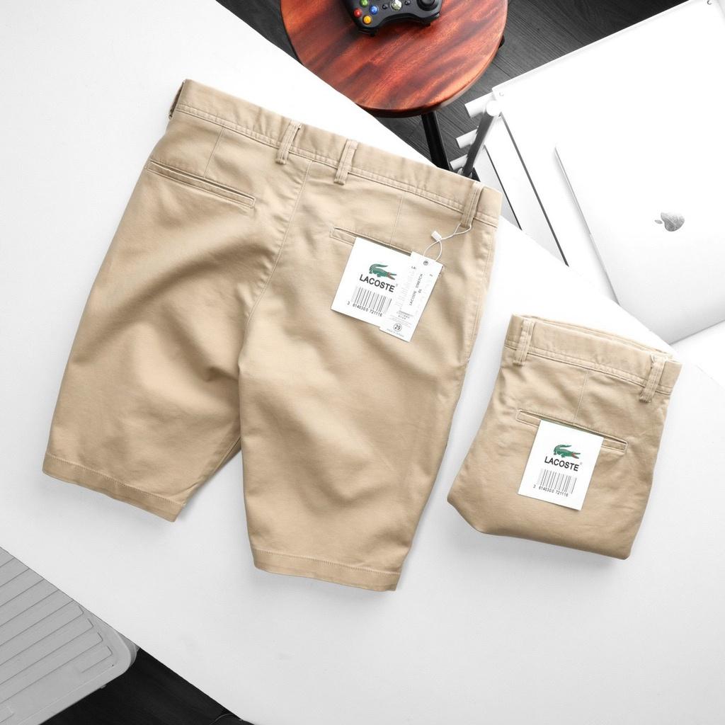VNXK - Quần short kaki nam có logo bên hong QSKL - LASTORE MENSWEAR