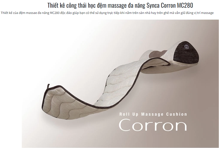 Gối Massage Đa Năng Toàn Thân Nhật Bản Synca Corron MC280