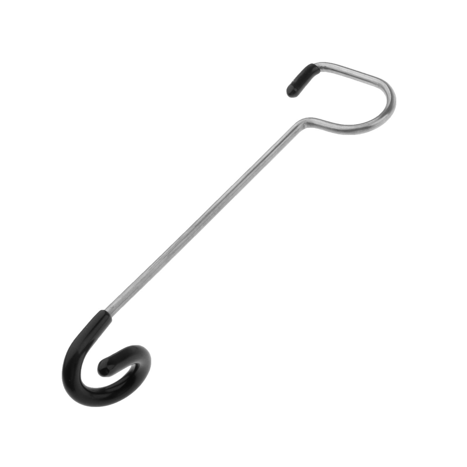 2xFoldable Lamp Pole Stainless Steel Hanger Hook Stand Hook Rack
