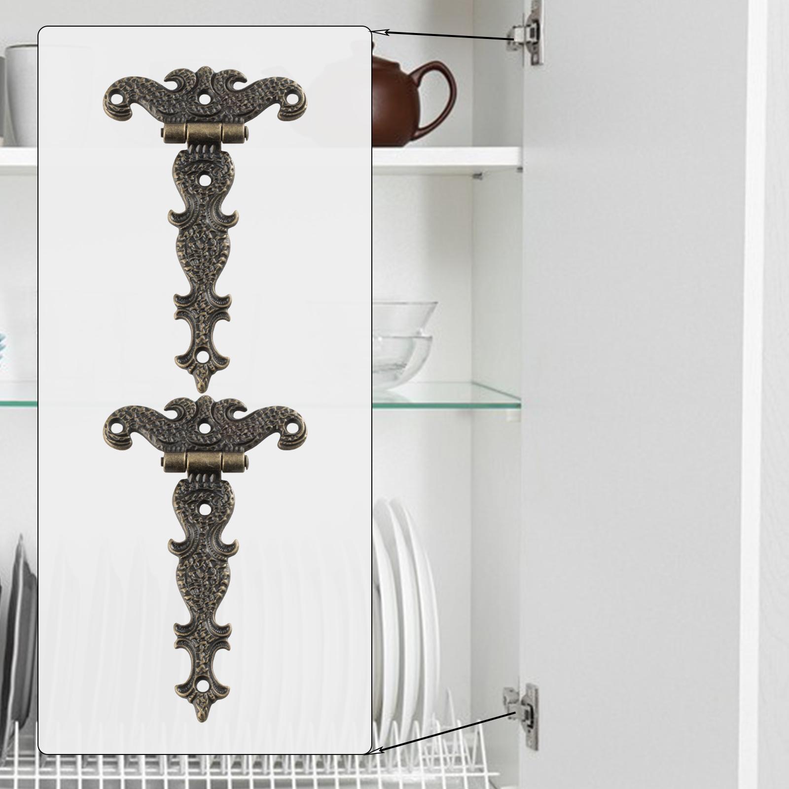 2 Pieces Vintage Style Door Hinges  for Home Office Hotel