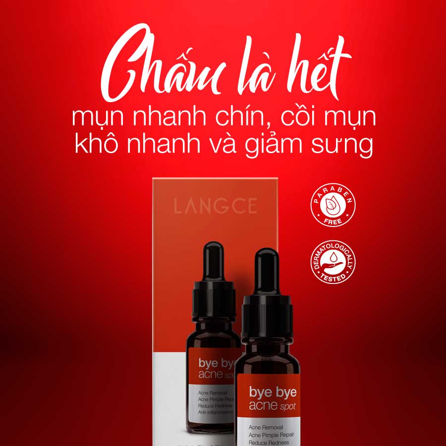 COLLAGEN WHITE SERUM CHẤM MỤN, GIẢM SƯNG ĐẸP DA 10ml LANGCE