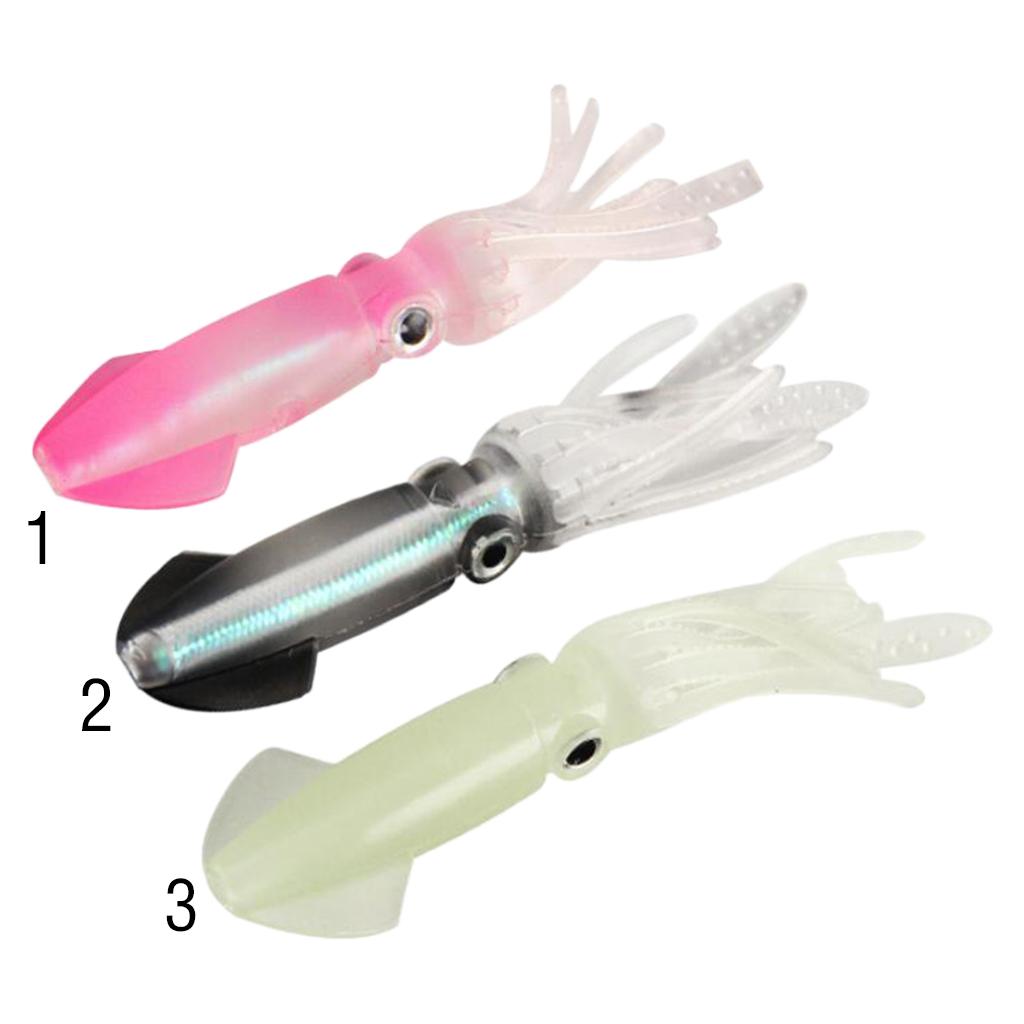 2Pcs Fishing Soft Artificial Bionic Squid Skirts Lures Baits Tackles - 8.5g