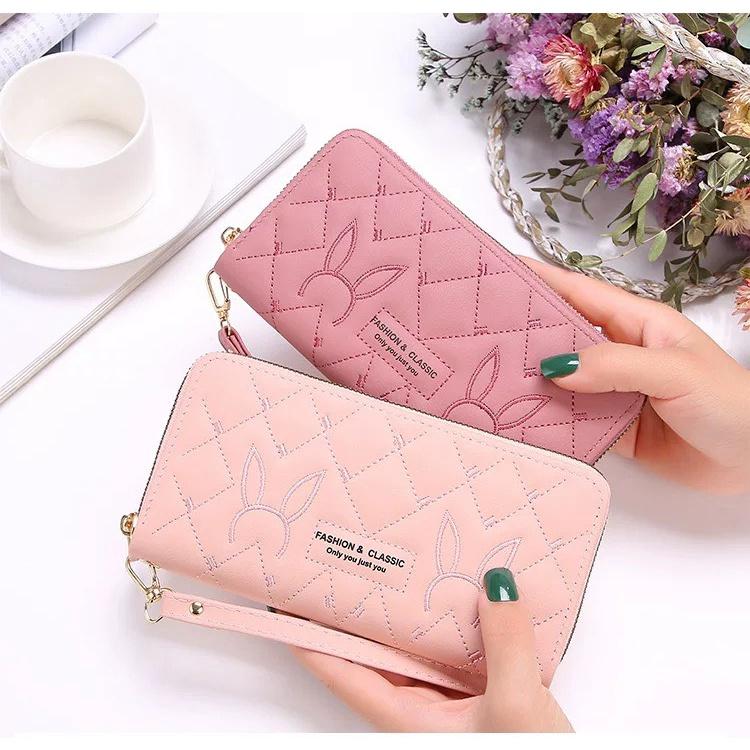 VÍ DÀI NỮ CẦM TAY ĐAN CHÉO THỎ V550 CAO CẤP KIỂU DÁNG SANG TRỌNG PHONG CÁCH HÀN QUỐC