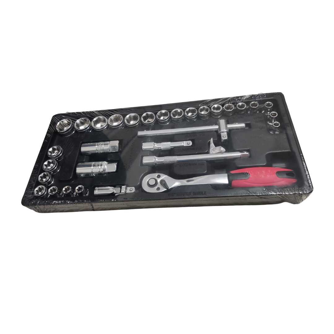 Bộ đầu tuýp và cần siết 31 chi tiết 3/8" TRHN1108