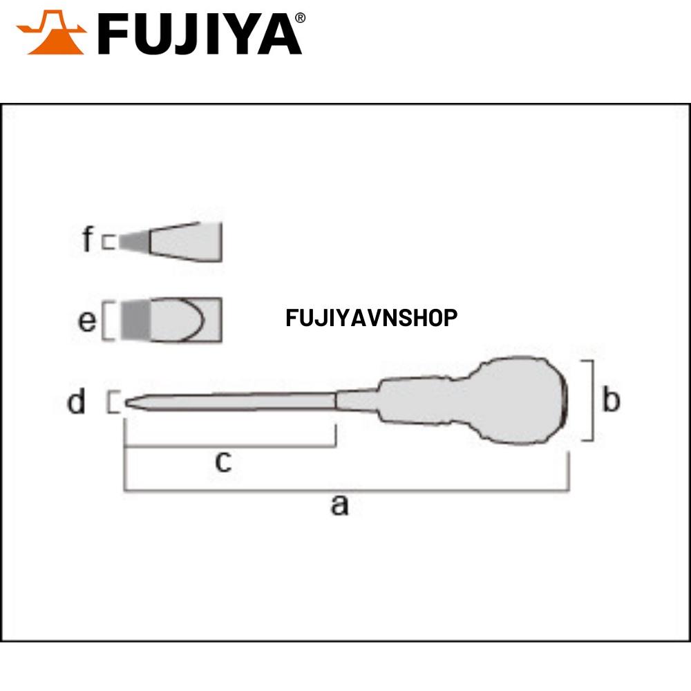 Tua vít cách điện dẹp Fujiya FESD-6-200