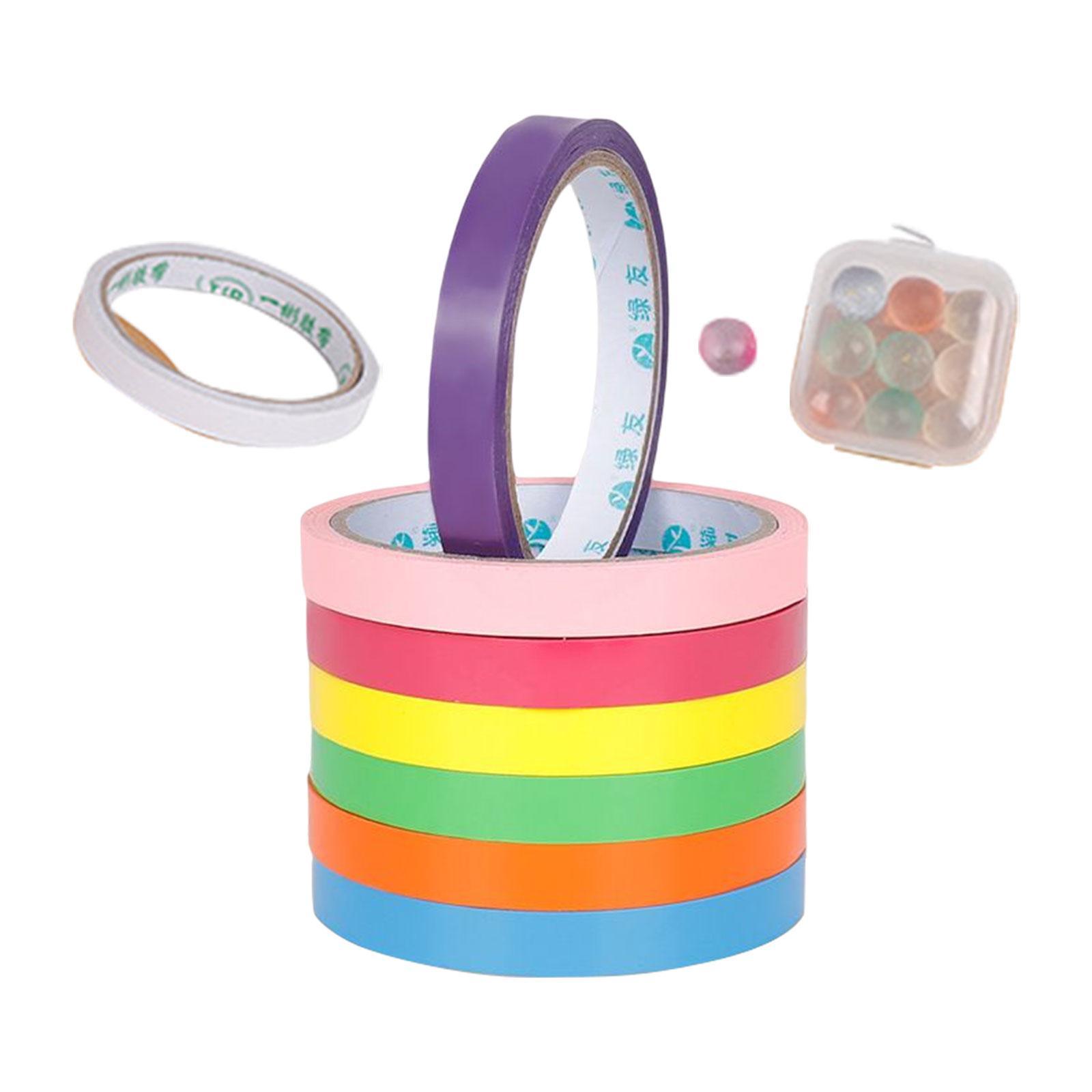 Sticky Ball Tapes Candy Color Tape Game Sticky Toys Rainbow for Party Adult