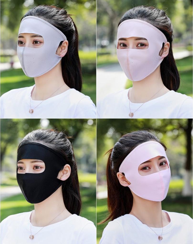 Khẩu trang ninja chống tia cực tím, chất vải lụa băng (ICE FABRIC) mát lạnh, nhiều màu sắc lựa chọn