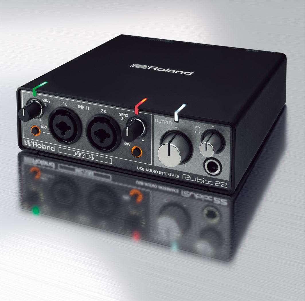 SoundCard Roland Rubix 22 - card âm thanh thu âm chuyên dụng chất lượng cao- Hàng chính hãng